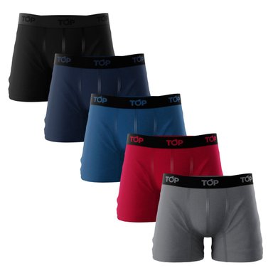 PACK 5 BÓXER ALGODÓN HOMBRE TOP MULTICOLOR MEDIO C2 - 1