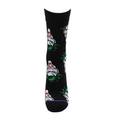 PACK 2 CALCETINES ALGODÓN HOMBRE TOP NEGRO LARGOS DC JOKER C2 - 5