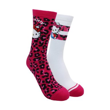 PACK 2 CALCETINES ALGODÓN MUJER TOP MULTICOLOR LARGOS HELLO KITTY C3 - 1