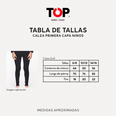 CALZA DEPORTIVA PRIMERA CAPA MICROFIBRA NIÑO TOP - 3