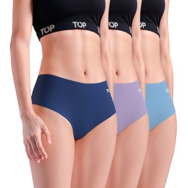 CALZÓN PANTALETAS MICROFIBRA CORTE LASER PACK 3 C3 TOP - 1