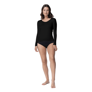 CAMISETA MANGA LARGA MICROFIBRA MUJER-ESCOTE REDONDO C1 TOP - 2