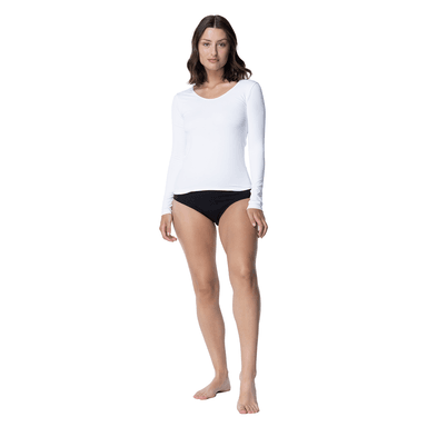 CAMISETA MANGA LARGA MICROFIBRA MUJER-ESCOTE REDONDO C2 TOP - 2