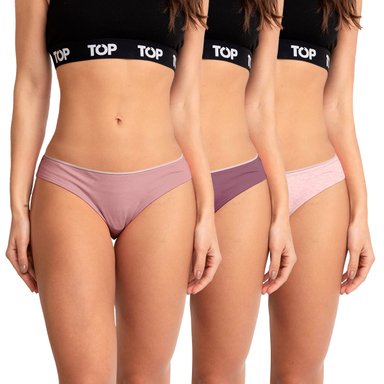 CALZÓN CULOTTE ALGODÓN PACK 3 C8 TOP - 1