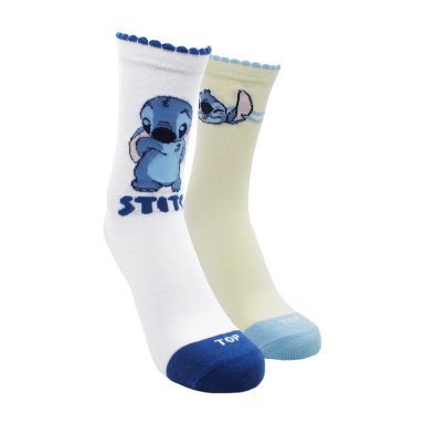 CALCETINES LARGOS MUJER ALGODON PACK 2 STITCH C2 TOP - 1