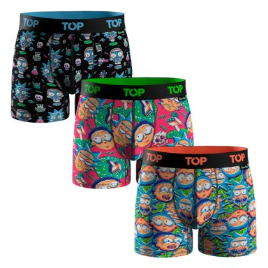 BOXER MEDIO ALGODON PACK 3 RICK AND MORTY C2 TOP - 1