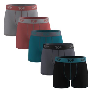 BOXER MEDIO ALGODON PACK 5 MOTORES C1 TOP - 1