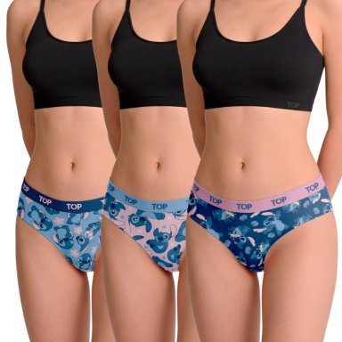 CALZON CULOTTE ALGODON PACK 3 STITCH C1 TOP - 1