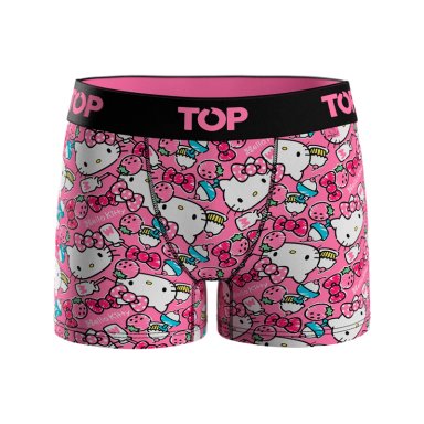 BOXER MEDIO NIÑA ALGODON PACK 4 HELLO KITTY C1 TOP - 2