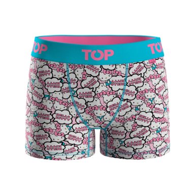 BOXER MEDIO NIÑA ALGODON PACK 4 HELLO KITTY C1 TOP - 3