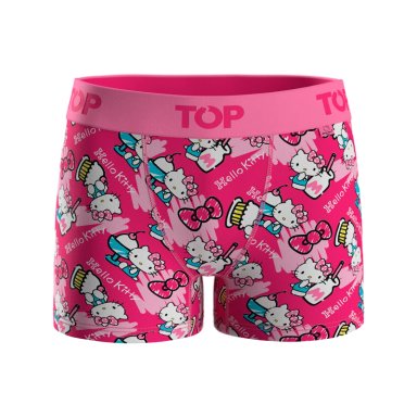 BOXER MEDIO NIÑA ALGODON PACK 4 HELLO KITTY C1 TOP - 4