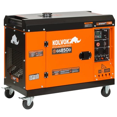 GENERADOR MONOFÁSICO KOLVOK GS850D 6.5KVA DIESEL - 2