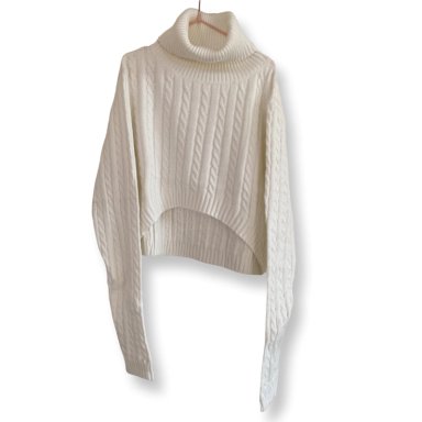 CHALECO CROP TOP BLANCO - 1