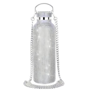 TERMO BOTELLA DE AGUA BRILLOS DIAMOND WHITE 750 ML - 1