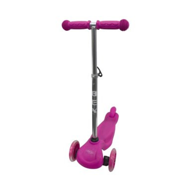 SCOOTER MONOPATIN NIÑO 3 RUEDAS AJUSTABLE 50-70CMS ROSA BEX - 4