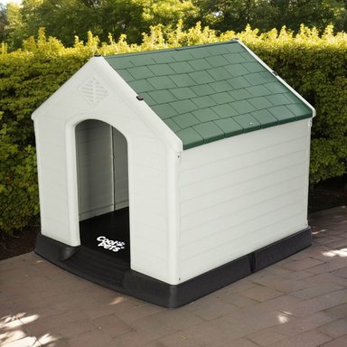 CASA PERRO CP001 COOL PETS GRANDE TECHO VERDE 88X79X82 CM - 4