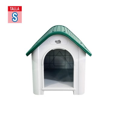 CASA PERRO CP002 COOL PETS PEQUEÑA TECHO VERDE 75X59X66 CM - 4