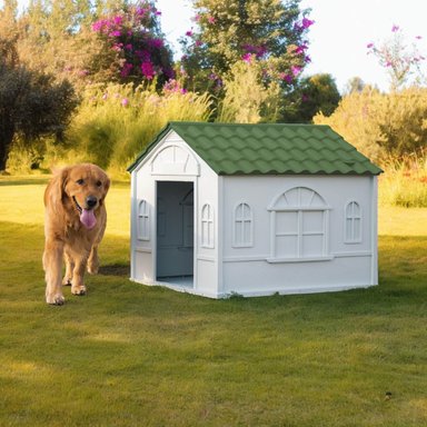 CASA PERRO CP004 COOL PETS GRANDE TECHO VERDE 98X84X82 CM - 2