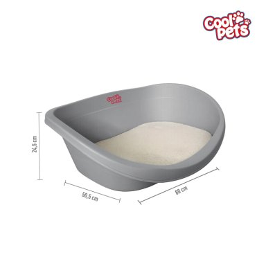 CAMA PERROS GATOS CP012 COOL PETS PLASTICA L CON COJIN 80X55X25 CM - 7