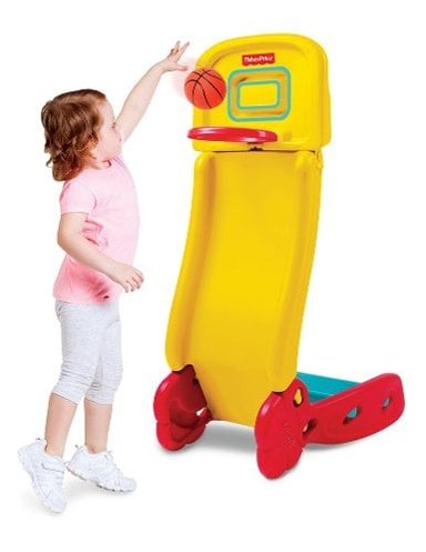2 EN 1 FISHER PRICE ARO DE BALONCESTO Y RESBALÍN - 2