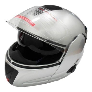 CASCO FULL FACE BX210 TALLA M SILVER BEX CERTIFICADO DOT - 1