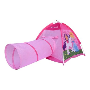 TIENDA CARPA TUNEL ROSADA NIÑA 170X112X94CM GAMEPOWER - 1