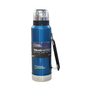 TERMO NATIONAL GEOGRAPHIC METÁLICO 1200ML AZUL - 1
