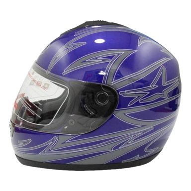 CASCO FULL FACE BX190 TALLA M COLOR DEEP BLUE CERTIFICADO - 1