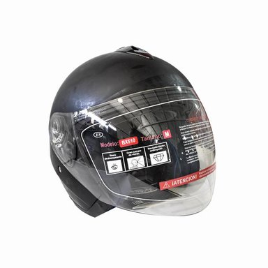 CASCO MODELO HALF FACE TALLA M COLOR FLAT BLACK - 1