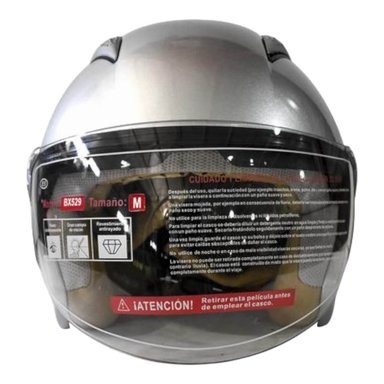 CASCO FULL FACE BX529 TALLA M SILVER CERTIFICADO ECE | BEX - 5