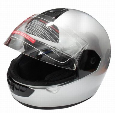 CASCO COMPLETO INTEGRAL TALLA L COLOR SILVER - 1