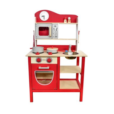 COCINA DE MADERA GAMEPOWER COC003 ROJO ROJA + ACCESORIOS 54X30X90 CM - 1