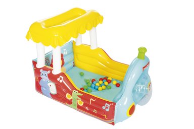 PISCINA DE PELOTAS INFLABLE FISHER PRICE TREN - 2