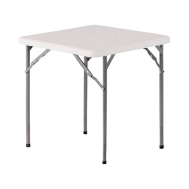 MESA PLEGABLE CUADRADA 70X74CM BLANCA NORTHWEST - 1
