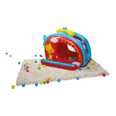 PISCINA HELICOPTERO INFLABLE CON PELOTAS FISHER PRICE - 3