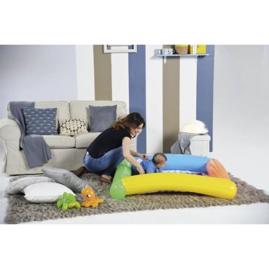 ALFOMBRA INFLABLE ANTIGOLPE BEBE  132X132X23 CMS BESTWAY - 4