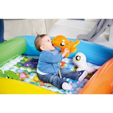 ALFOMBRA INFLABLE ANTIGOLPE BEBE  132X132X23 CMS BESTWAY - 5