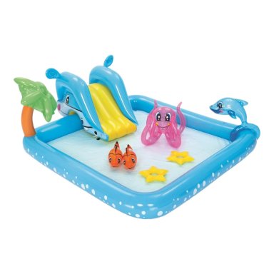 PISCINA Y JUEGOS INFLABLE BESTWAY ACUARIO 2.39MX2.06MX86 CM - 1
