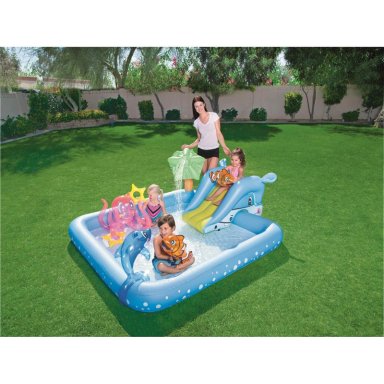 PISCINA Y JUEGOS INFLABLE BESTWAY ACUARIO 2.39MX2.06MX86 CM - 2