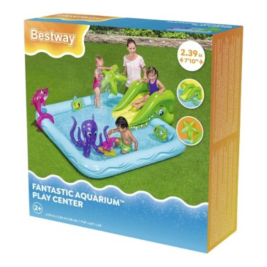 PISCINA Y JUEGOS INFLABLE BESTWAY ACUARIO 2.39MX2.06MX86 CM - 6