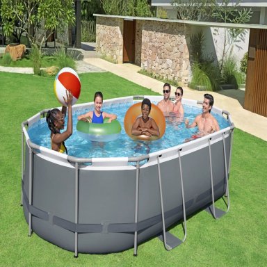 PISCINA BESTWAY OVALADA FILTRO + ACCESORIOS 4.88X3.50X1.07M - 4
