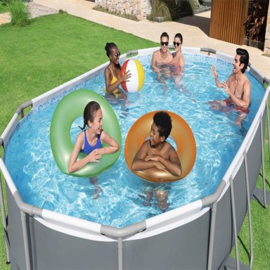 PISCINA BESTWAY OVALADA FILTRO + ACCESORIOS 4.88X3.50X1.07M - 5