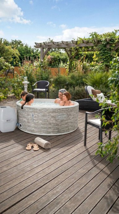 HOT TUB BESTWAY 60027 60X155 CM SPA JACUZZI INFLABLE VANCOUVER 5 PERSONAS - 2