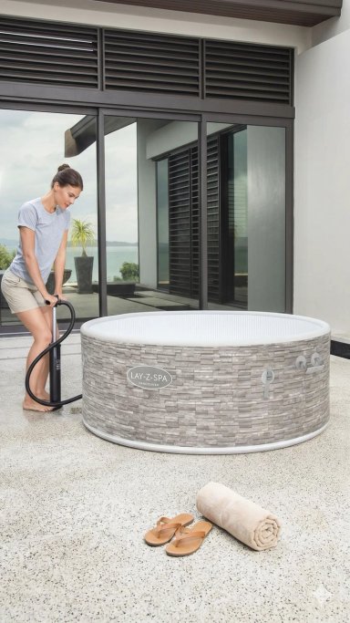 HOT TUB BESTWAY 60027 60X155 CM SPA JACUZZI INFLABLE VANCOUVER 5 PERSONAS - 3