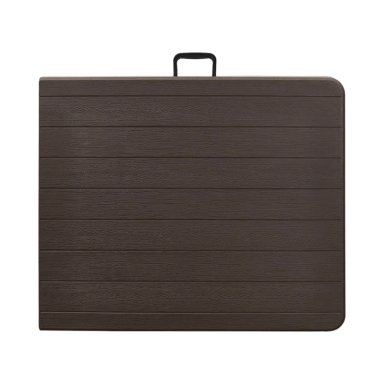 MESA PLEGABLE RECTANGULAR DISEÑO MADERA 180X74 CAFE  NORTHWEST - 4