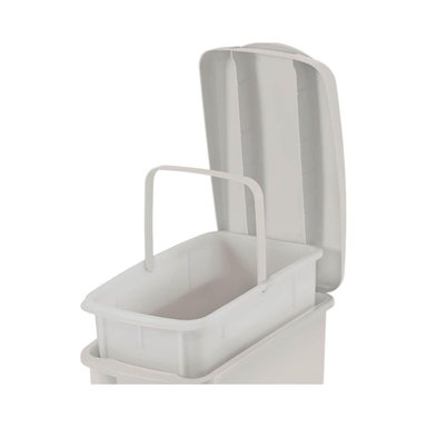 BASURERO RIMAX RX3980 PLASTICO PEDAL BLANCO 10L - 2