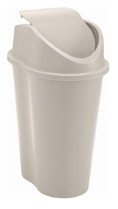 BASURERO RIMAX VAIVEN 10 L TAUPE 29.2X21X44 CM - 1