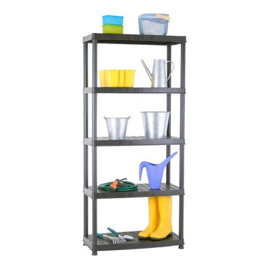 ESTANTE REPISA RACK PLASTICO 5 NIVELES 85X40X185CM NEGRO RAM - 5