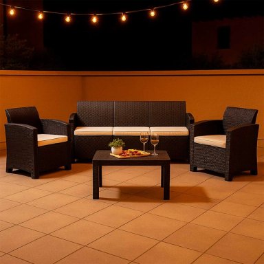 JUEGO SET TERRAZA NORTHWEST NW-SF25P MILANO 4 PIEZAS CON COJÍN - 7