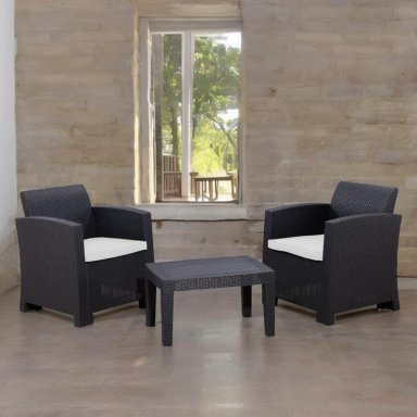 JUEGO SET TERRAZA NORTHWEST NW-SF2P MALLORCA 3 PIEZAS CON COJIN - 5